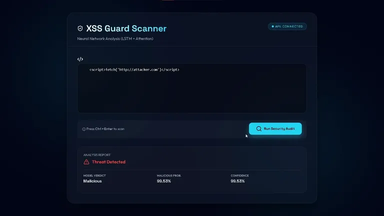 XSS Detection using LSTM with Attention